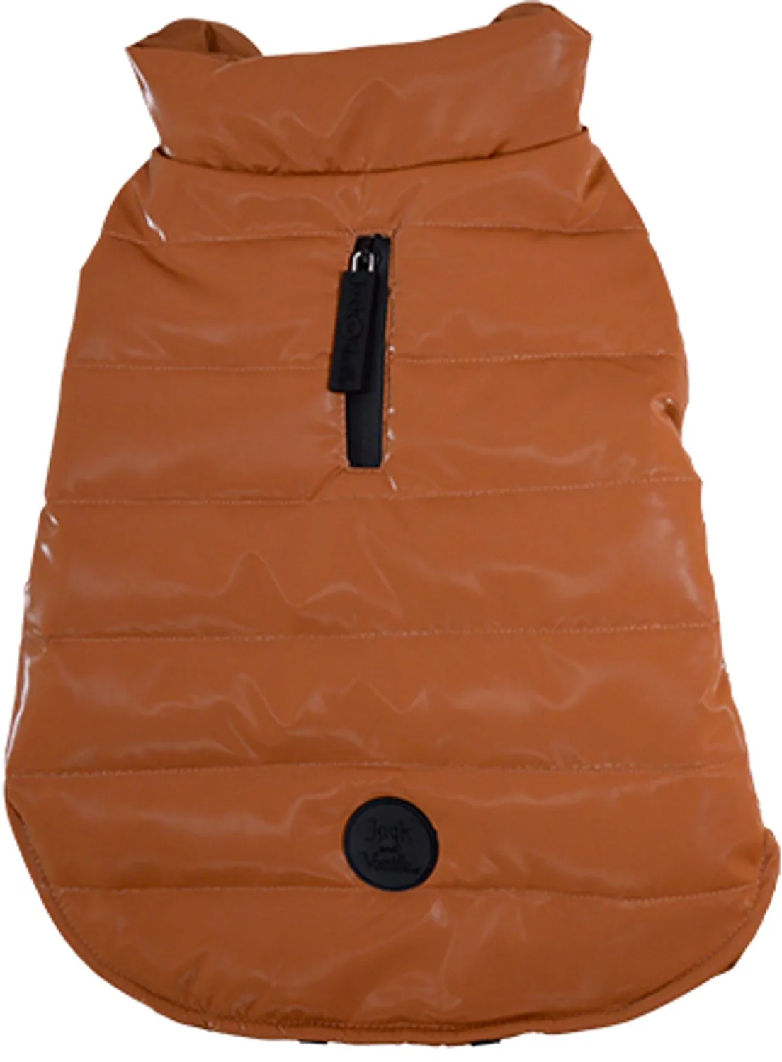 Dogwalk Puffer Berlin Hondenjas – Warm – Waterafstotend – Wasbaar – Kleur: – Ruglengte: 30 cm van Jack and Vanilla in Oranje – productfoto