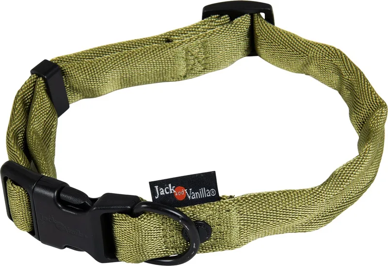 Halsbanden - Comfort Tube Nylon Halsband - S Hocco6030 - 179429 by Jack and Vanilla in Green – product photo