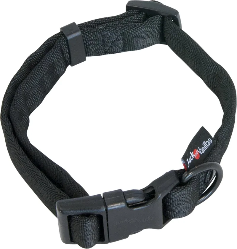 Halsbanden - Comfort Tube Nylon Hondenhalsband - M Hocco2040 - 178954 de Jack and Vanilla en Noir – photo produit