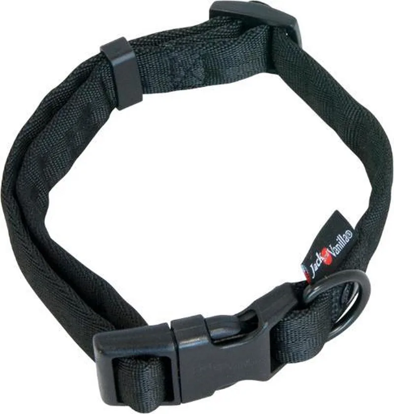 Halsbanden - Comfort Tube Nylon Hondenhalsband - S Hocco2030 - 180122 von Jack and Vanilla in Schwarz – Produktfoto