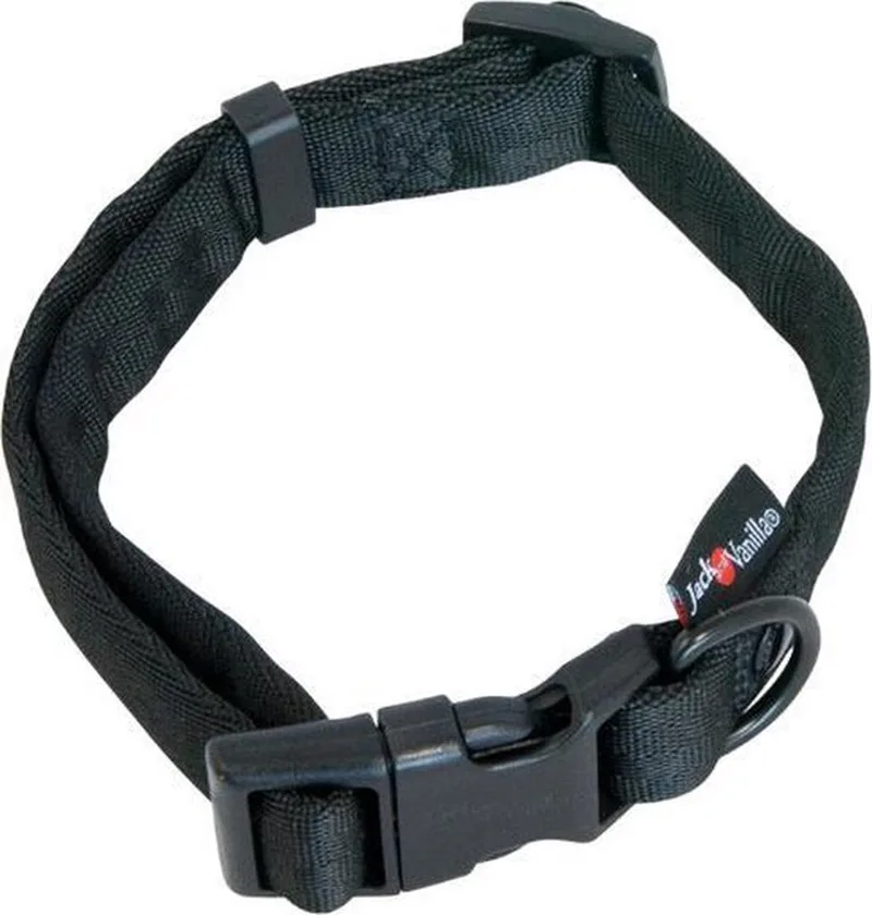 Halsbanden - Comfort Tube Nylon Hondenhalsband - Xs Hocco2025 - 183332 fra Jack and Vanilla i Sort – produktbillede