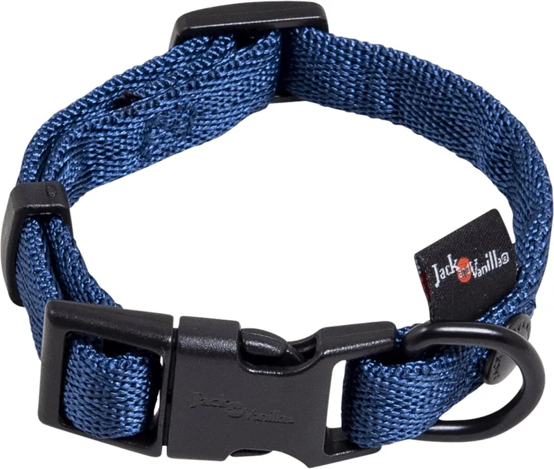 Halsbanden - Comfort Tube Nylon Hondenhalsband - Xs Hocco5025 - 179346 by Jack and Vanilla in Blue – product photo