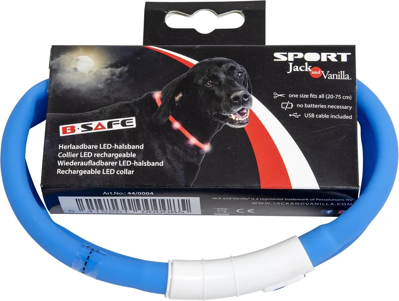 Halsbanden - Led Halsband - 20-75cm 44/0004 - 178152 de Jack and Vanilla en Bleu – photo produit