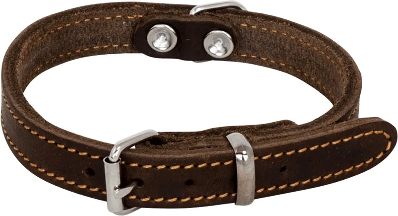 Halsbanden - Vetleder Halsband - 12mmx30cm 45/7011 - 176463 de Jack and Vanilla en Marron – photo produit