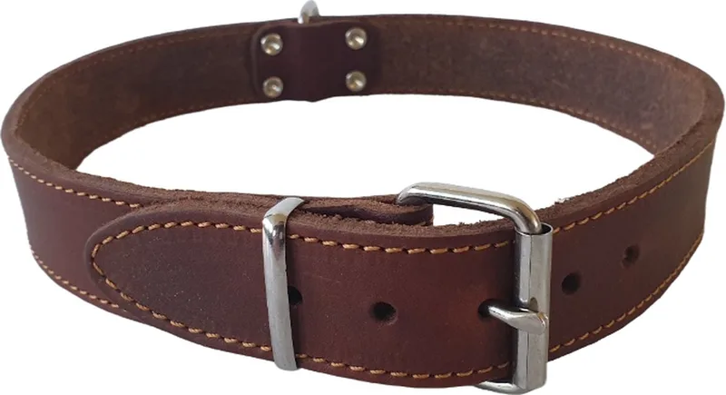 Halsbanden - Vetleder Halsband - 30mmx70cm 45/7008 - 175534 de Jack and Vanilla en Marron – photo produit