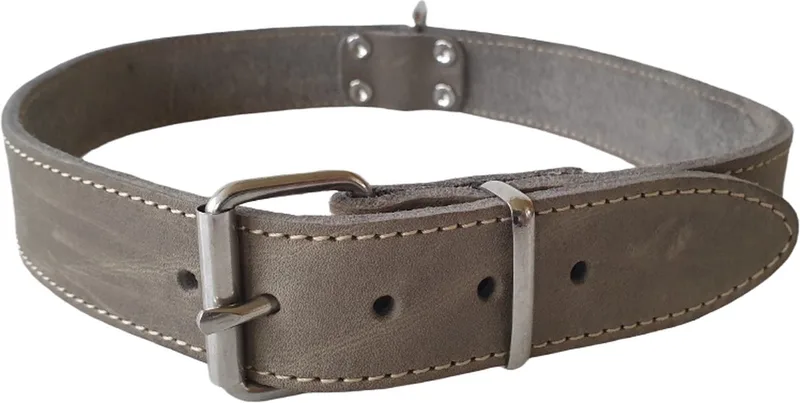 Halsbanden - Vetleder Halsband - 30mmx70cm 45/7408 - 175517 by Jack and Vanilla in Grey – product photo