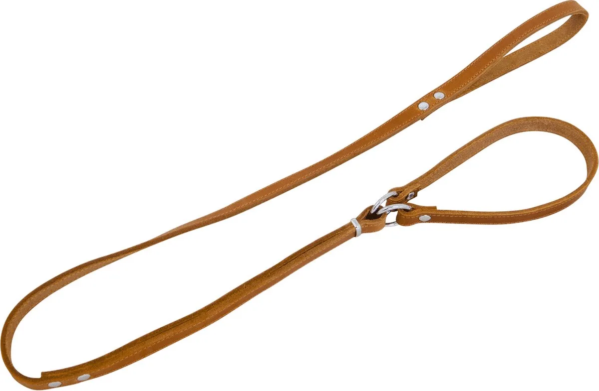 Halsbanden - Vetleder Sliplijn - 16mmx138cm 46/7214 - 176234 by Jack and Vanilla in Cognac – product photo