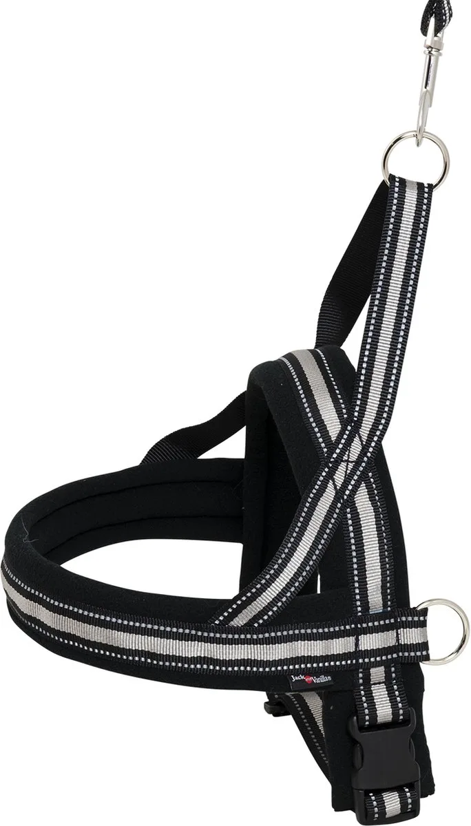 honden tuig 30 cm- zeer zacht gevoerd. klein by Jack and Vanilla in Black – product photo