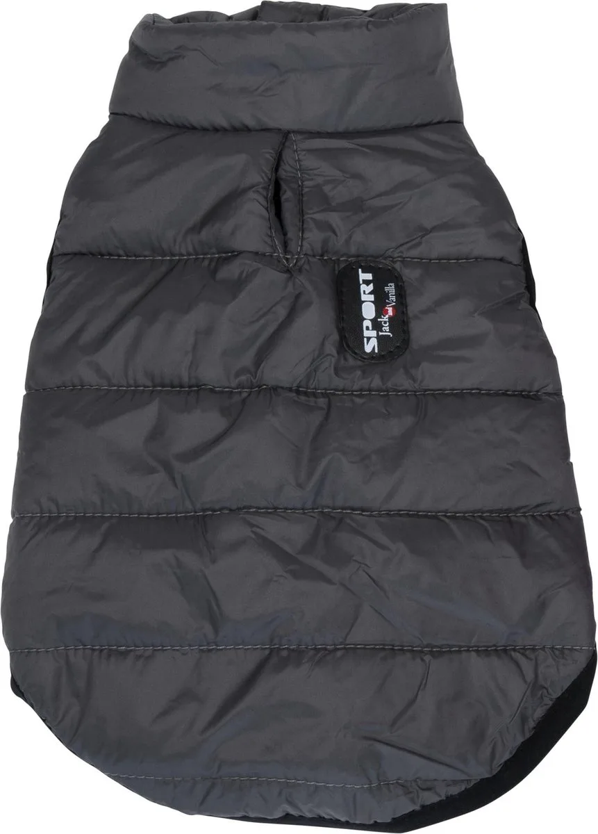 hondenjas - bodywarmer - wind en waterdicht - maat XL - 45cm - hondenbodywarmer van Jack and Vanilla in Grijs – productfoto