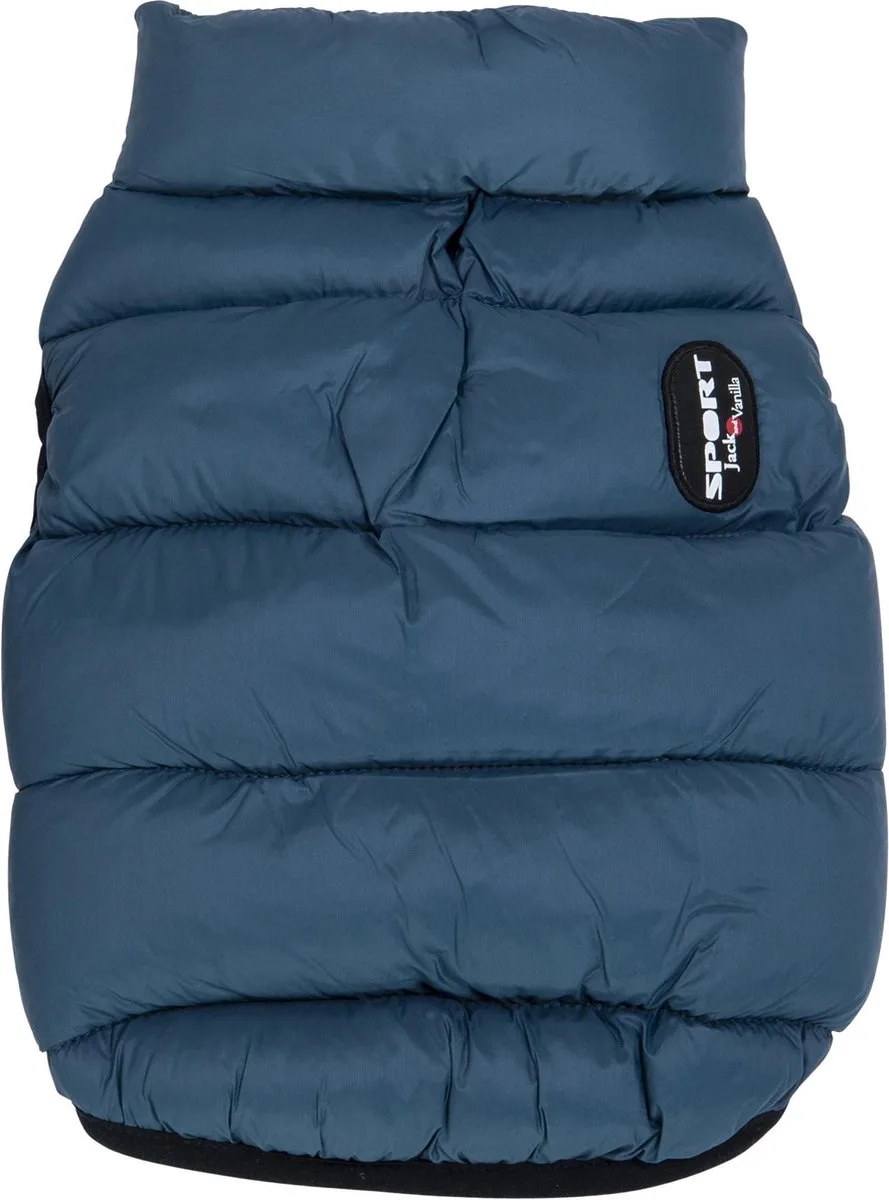 hondenjas - bodywarmer - wind en waterdicht - maat XL - 45cm - navy - hondenbodywarmer van Jack and Vanilla in Blauw – productfoto