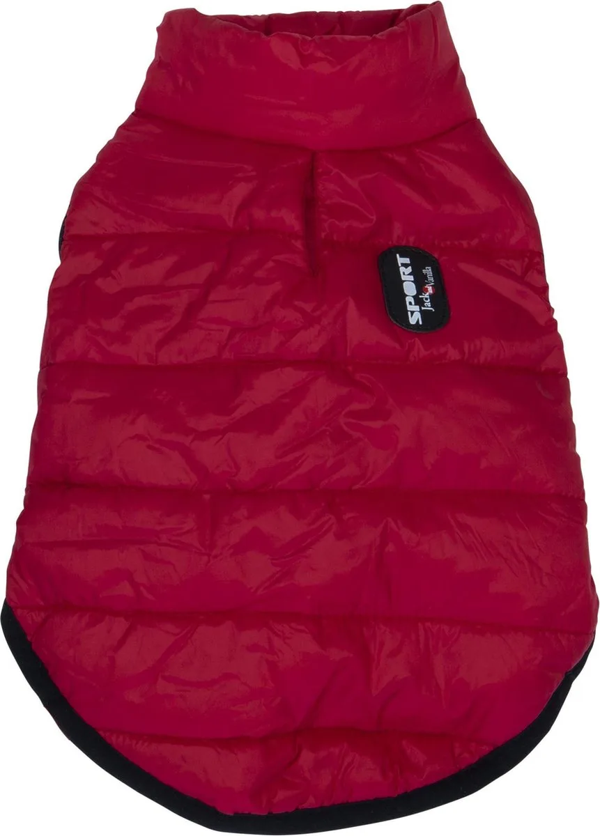 hondenjas - bodywarmer - wind en waterdicht - maat XXL - 50cm - hondenbodywarmer van Jack and Vanilla in Rood – productfoto