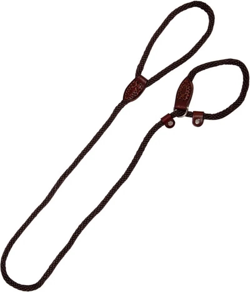 Hondenriem - Sliplijn voor honden - Lengte 140 cm - Dikte 9 mm von Jack and Vanilla in Braun – Produktfoto