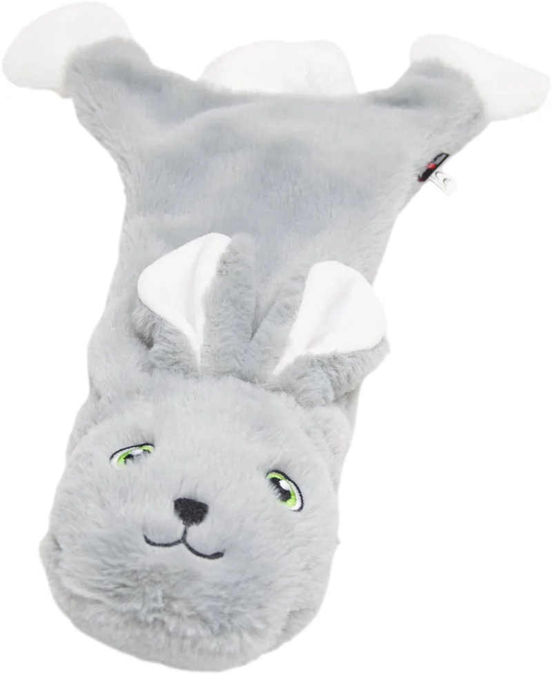 Hondenspeelgoed - Flatties Knuffel Konijn - Maat L: 60 cm von Jack and Vanilla in Grau – Produktfoto