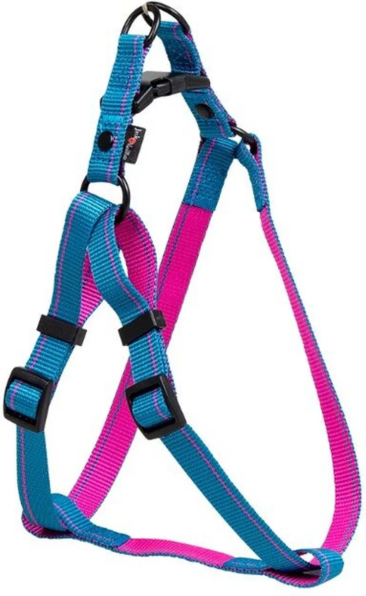 Hondentuigje - instaptuigje - Honden tuig - Stripe - Blauw - S de Jack and Vanilla en Rose – photo produit