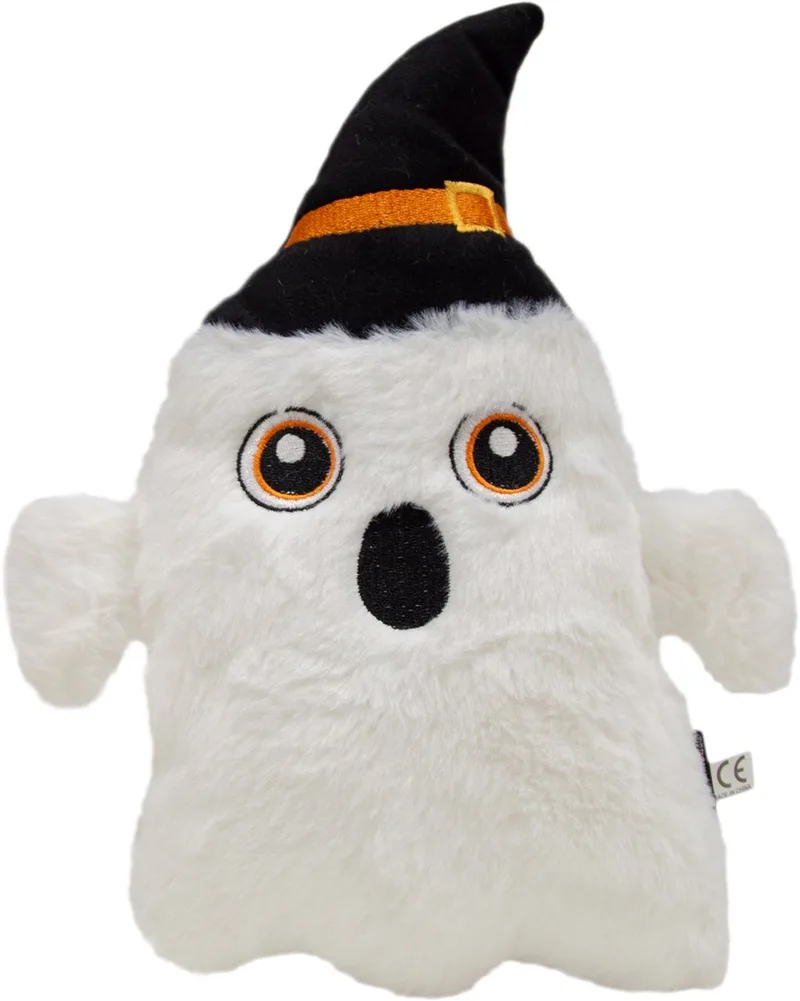 House of Colors HALLOWEEN Hondenspeeltje wit spookje met zwarte hoed de Jack and Vanilla – photo produit