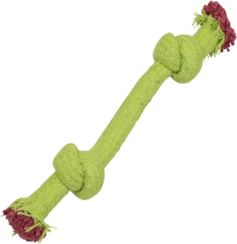 Kalanga - Flostouw hond - Honden speeltouw - Puppy speelgoed - Lengte 26 cm by Jack and Vanilla in Green – product photo