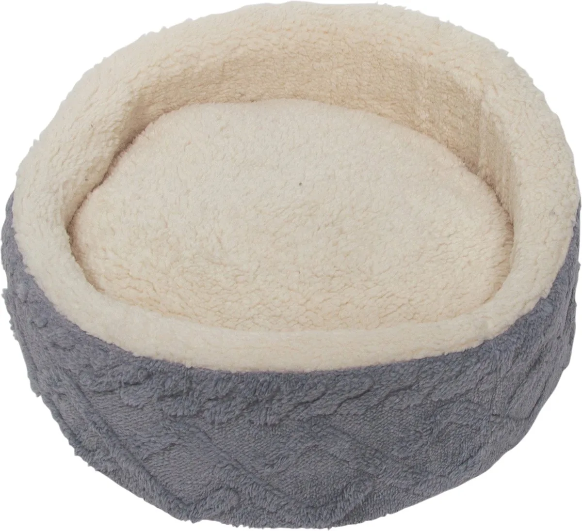 Manden - Jv Fuzz Ronde Mand Lichtgrijs-xs Ø43x15cm Fuzrb0510 - 227288 fra Jack and Vanilla i Lysegrå – produktbillede