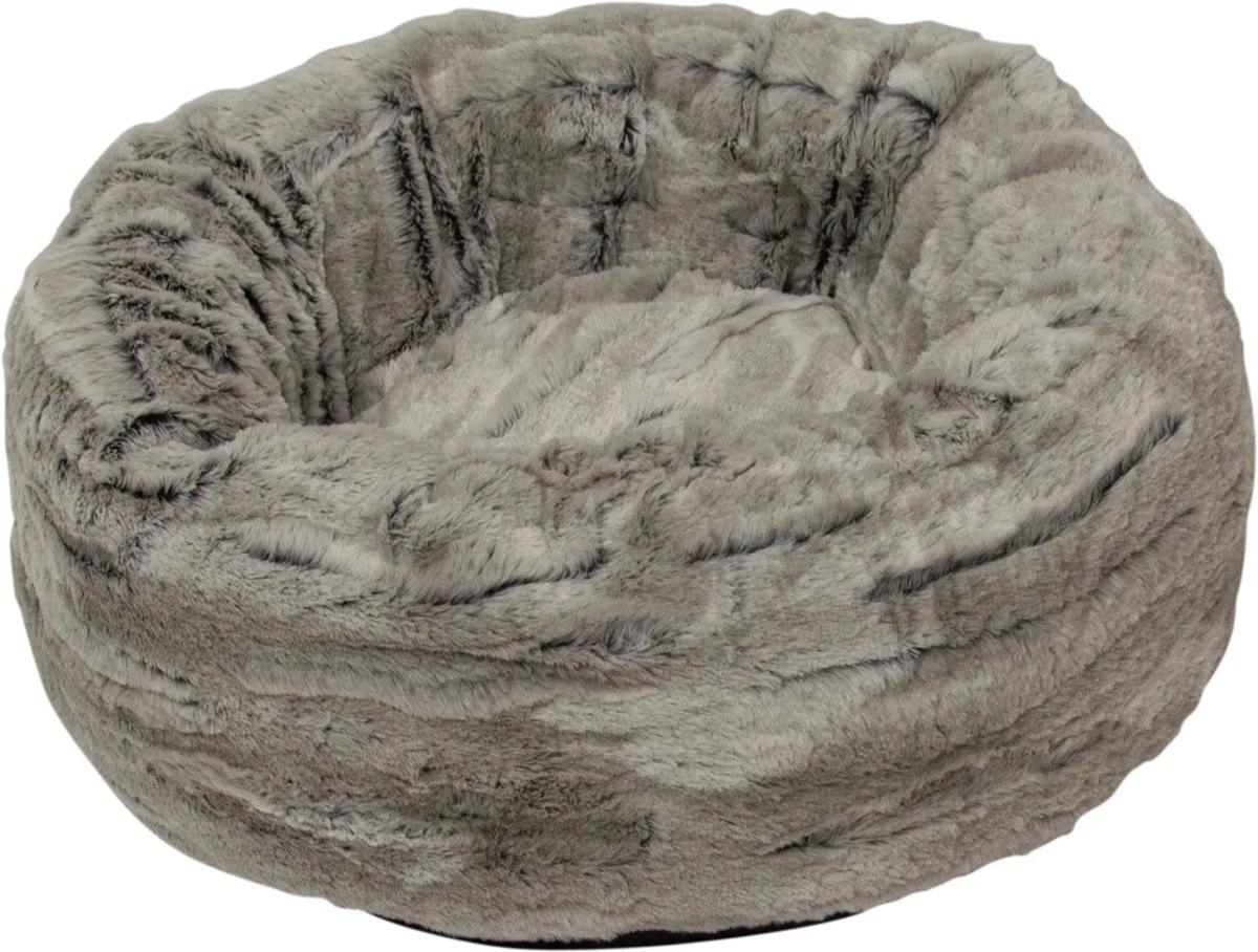 Manden - Jv Tibet Ronde Mand-xs 45x45x15cm Tibrb0510 - 197462 fra Jack and Vanilla i Lysegrå – produktbillede