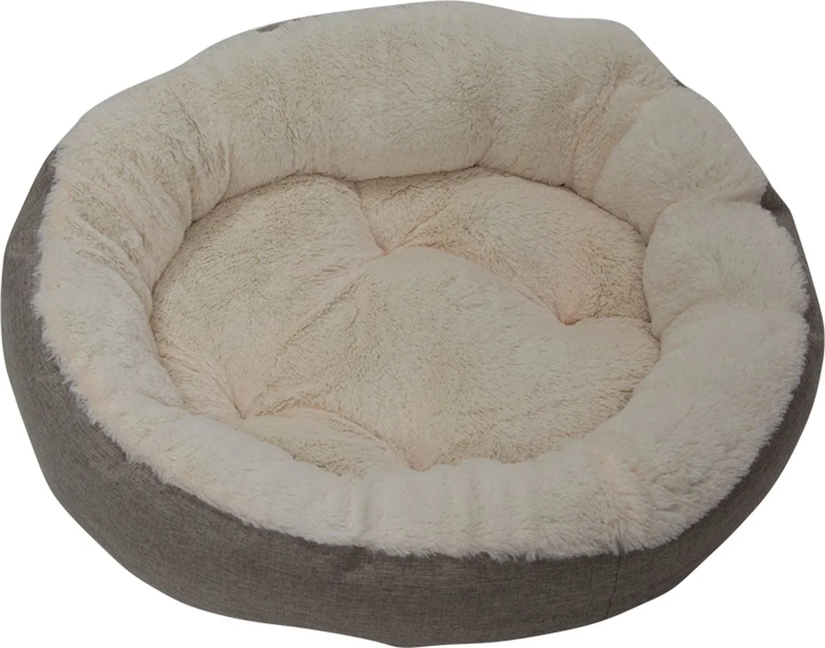 NIMBA Ronde Mand - Kleur: - Maat S: 50x50x15 cm by Jack and Vanilla in Zand – product photo