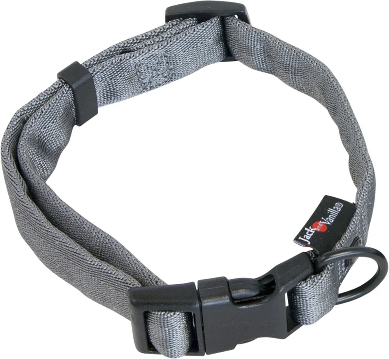 nylon halsband - XL 39-65 cm de Jack and Vanilla en Gris – photo produit