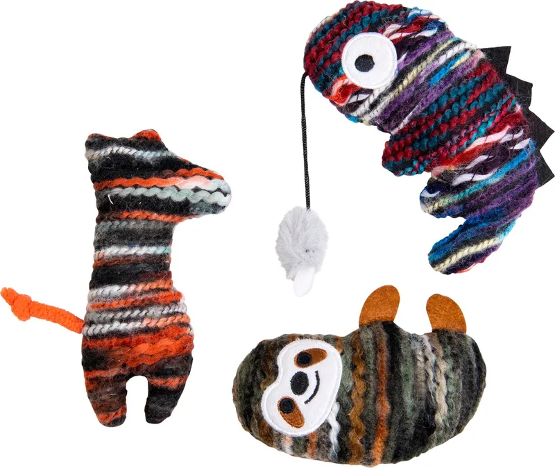 PURRL Kattenspeelgoed - Diertje met Kattenkruid - Assorti - 14 cm - 1 stuk de Jack and Vanilla – photo produit