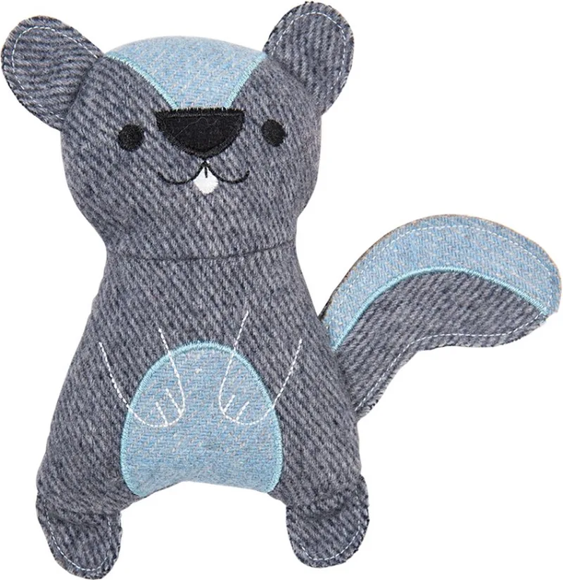 Revive Hondenknuffel Bever - Hondenspeelgoed met Piep en Knispergeluid - Gerecyclede Wol - 23 cm by Jack and Vanilla in Blue – product photo
