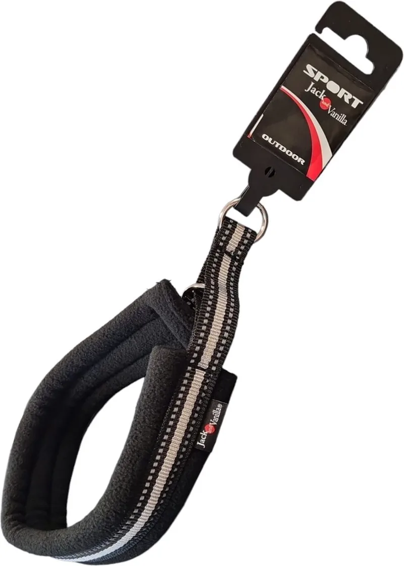 sliphalsband - Maat S - Lengte 35 cm - Halsmaat 33 cm - Anti trek halsband hond - Opvoedingshalsband hond - Honden trainingshalsband von Jack and Vanilla in Schwarz – Produktfoto