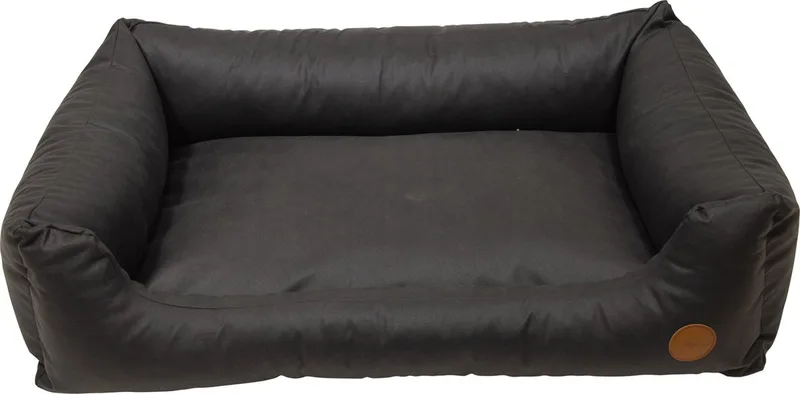 Timeless Classy Sofa - Hondenmand - Kunstleer - Maat XL: 120x82x27 cm de Jack and Vanilla en Noir – photo produit