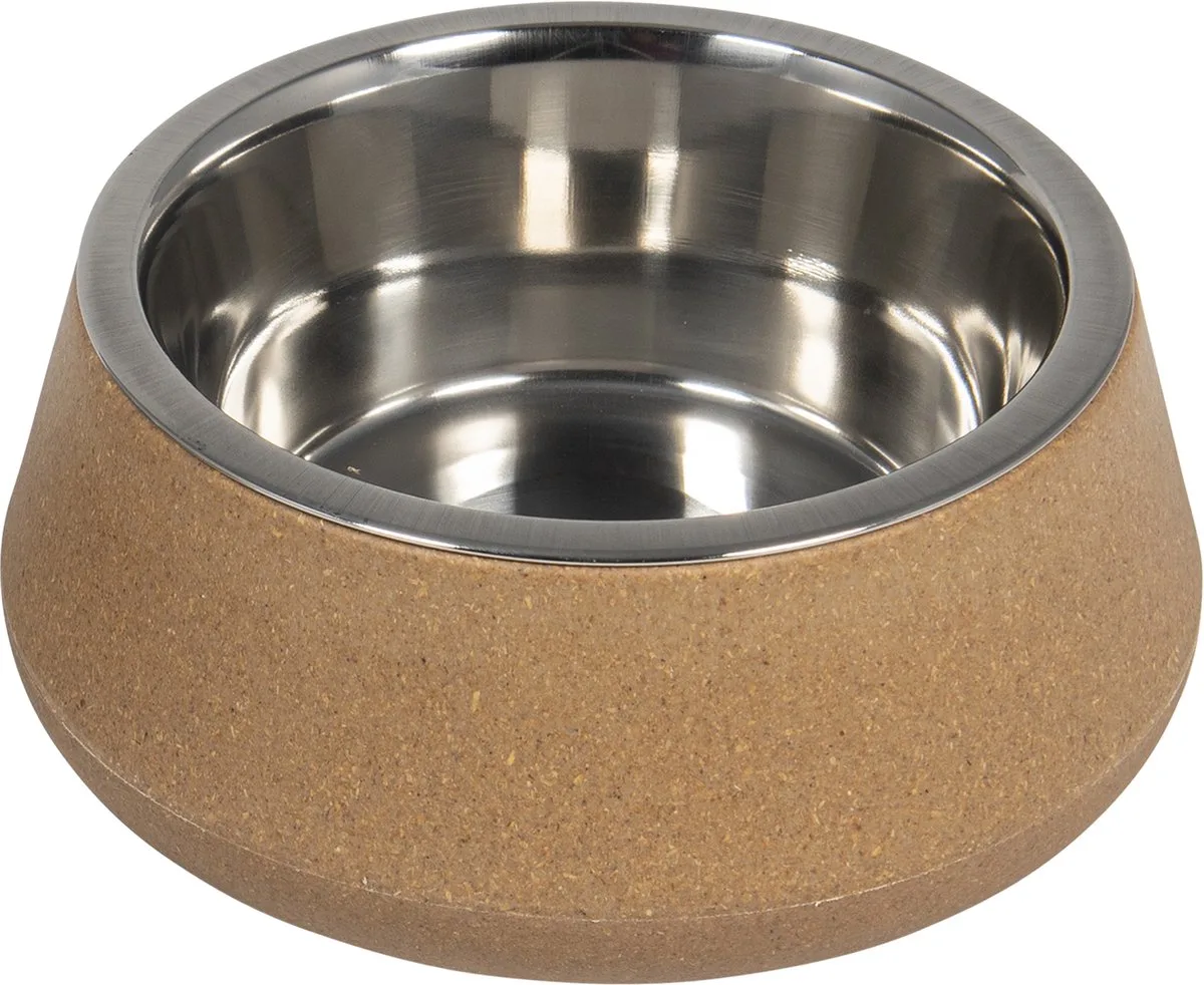Voer- En Drinkbakken - Bon Appetit Bamboe Kom Met Inox - 850ml 51/0162 - 179669 de Jack and Vanilla en Beige – photo produit