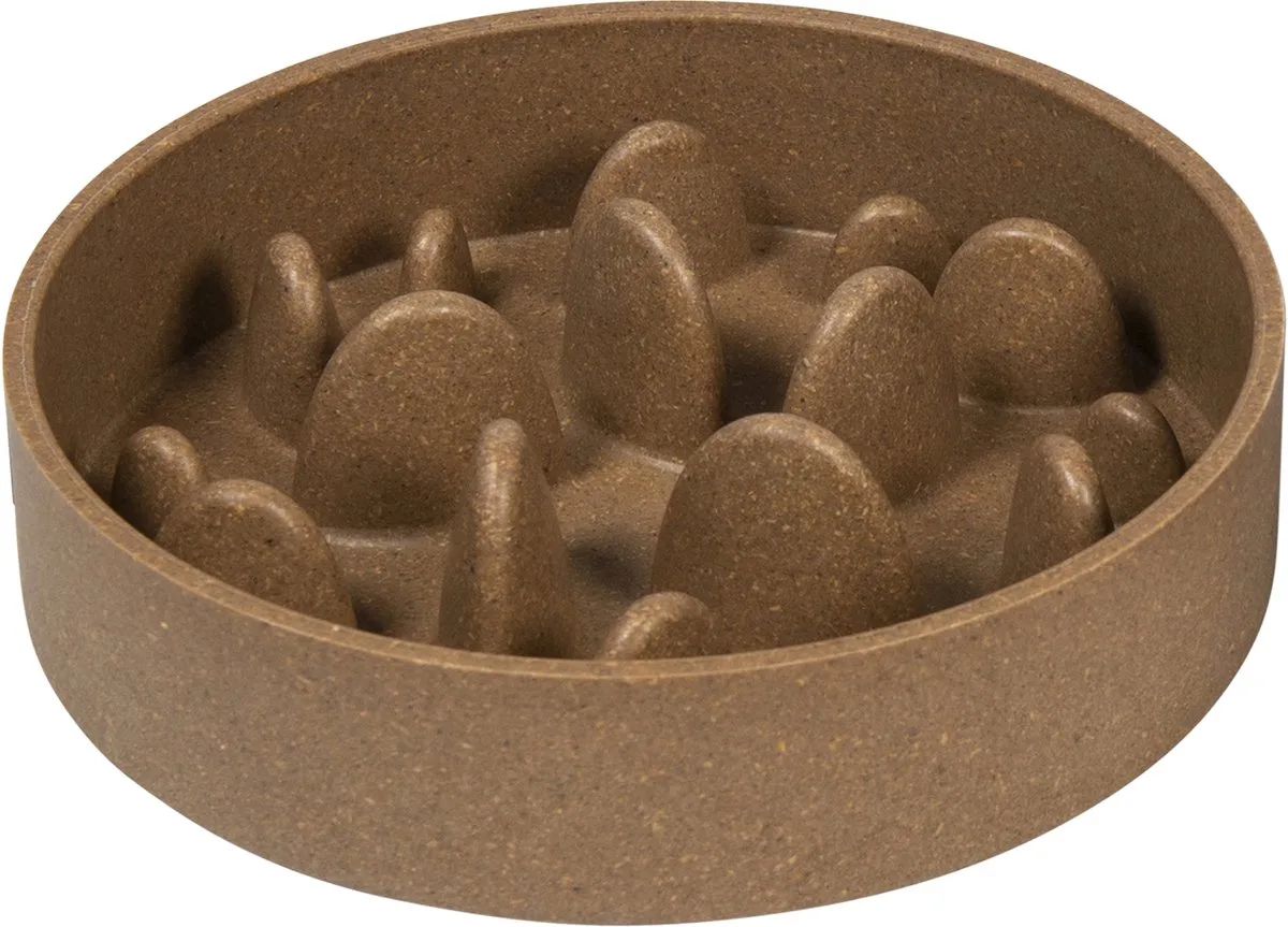Voer- En Drinkbakken - Bon Appetit Bamboe Kom Slow Feed Hard - 750ml 51/0152 - 178967 de Jack and Vanilla en Beige – photo produit