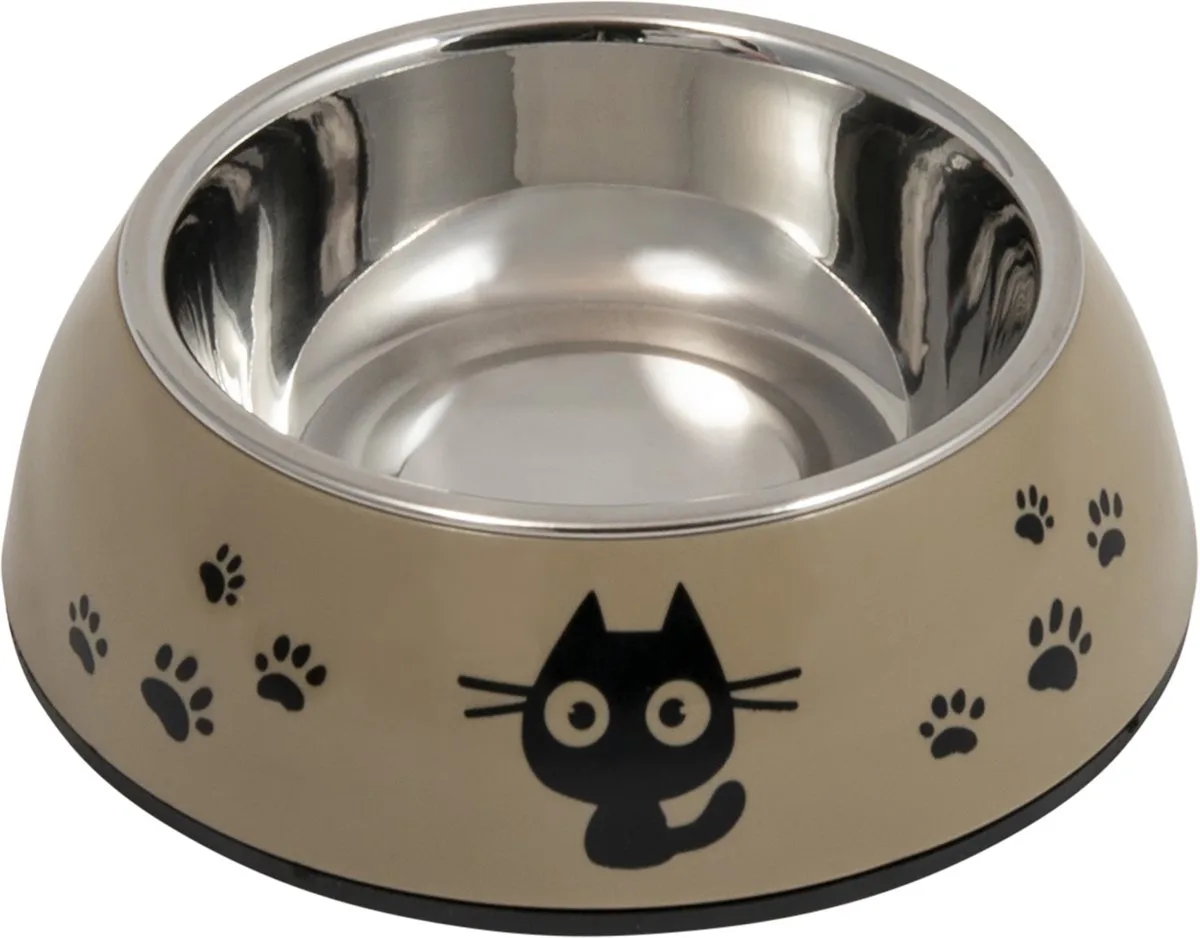 Voer- En Drinkbakken - Bon Appetit Kattenkom - 220ml 51/0096 - 179965 de Jack and Vanilla en Taupe – photo produit