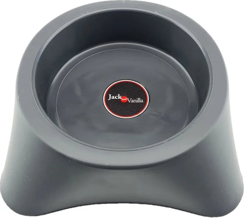Voerbak - Voerbakken hond - Hondenvoerbak grijs - Honden voerbak anti slip - Grijs de Jack and Vanilla en Gris – photo produit