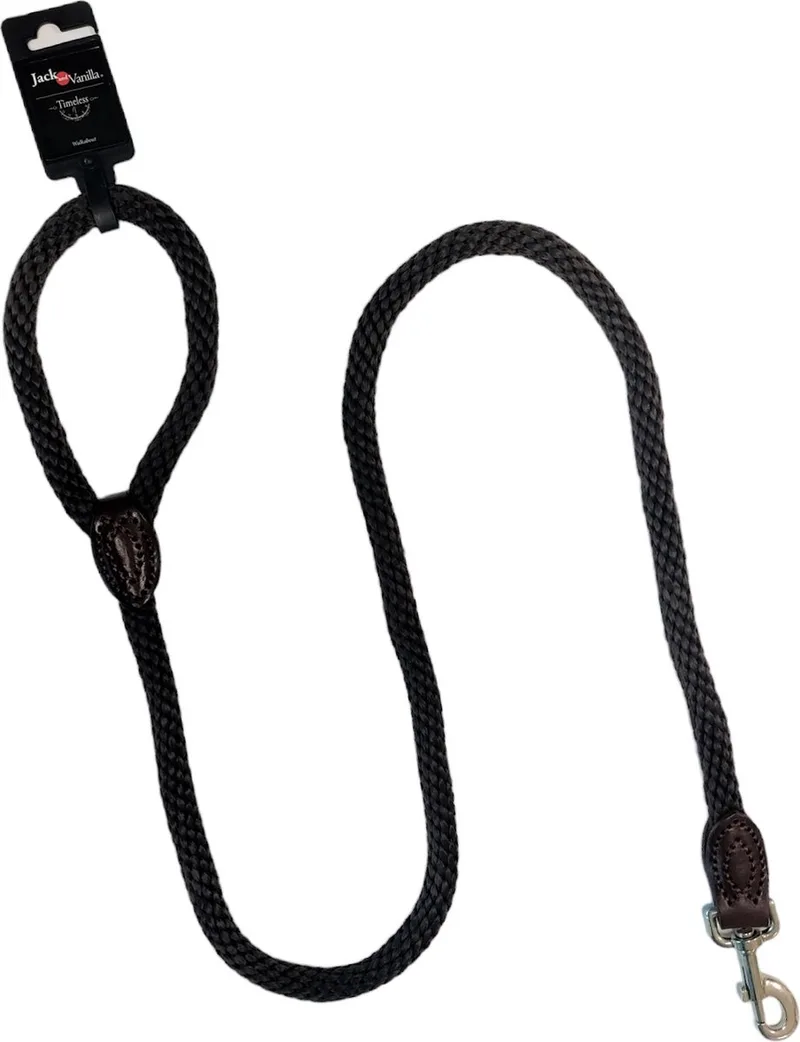 Walkabout Hondenriem - Leiband met Karabijnhaak - 135 x 1,5 cm de Jack and Vanilla en Marron – photo produit