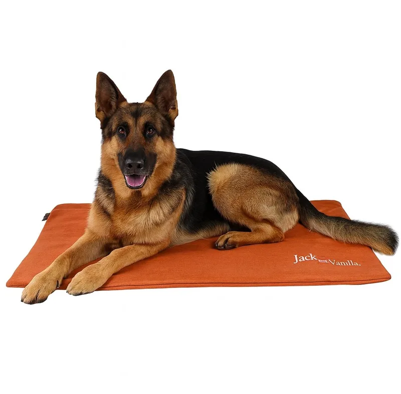 Waterproof benchmat - Maat XL - 104x68 cm - Benchkussen - Bench mat - Bench kussen by Jack and Vanilla in Orange – product photo