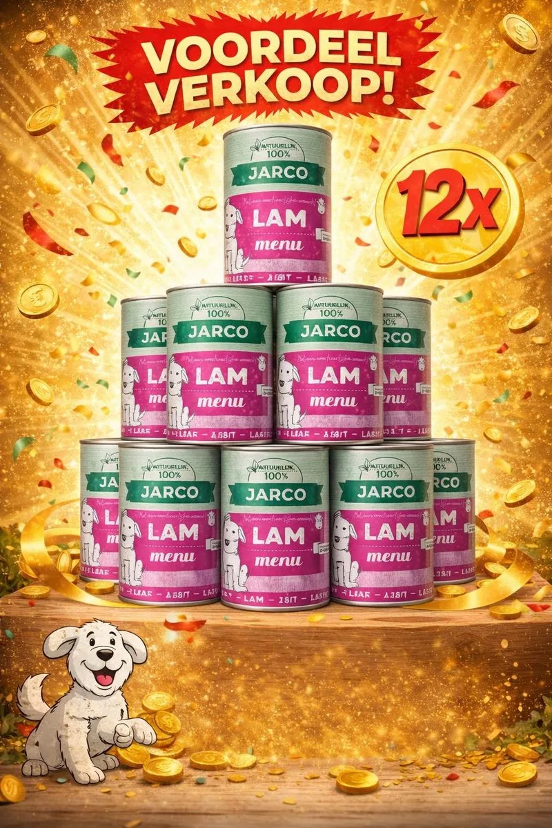 dog blik lam 12x 400gr Voordeelverpakking från Jarco – produktbild