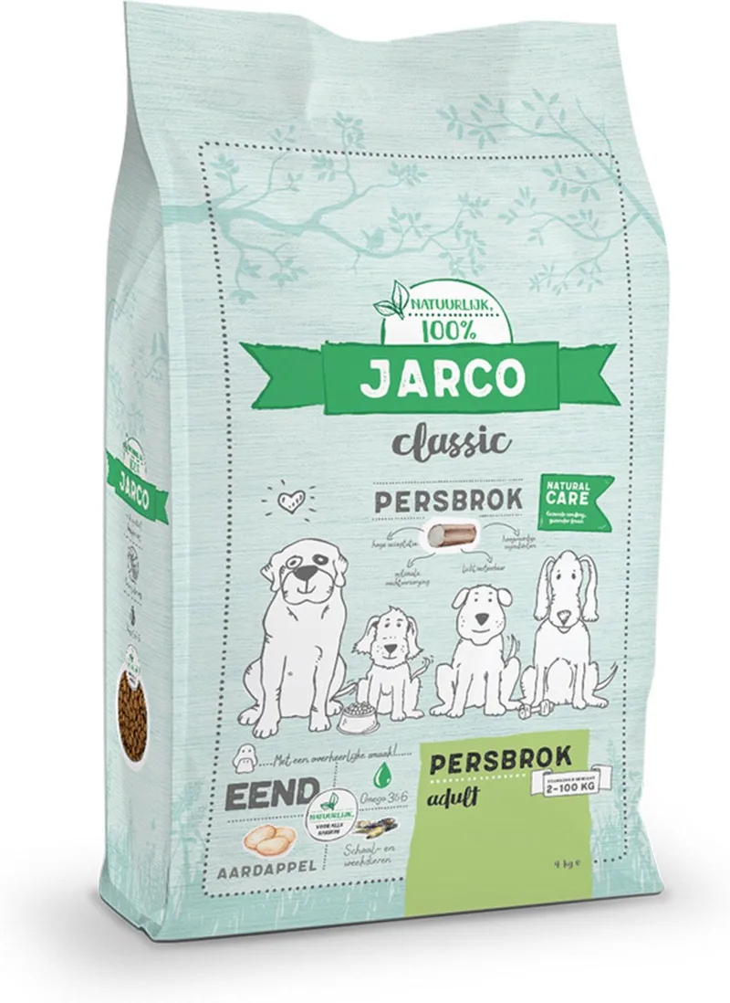 Dog Classic Adult Persbrok Eend - Hondenvoer - 15 kg von Jarco – Produktfoto