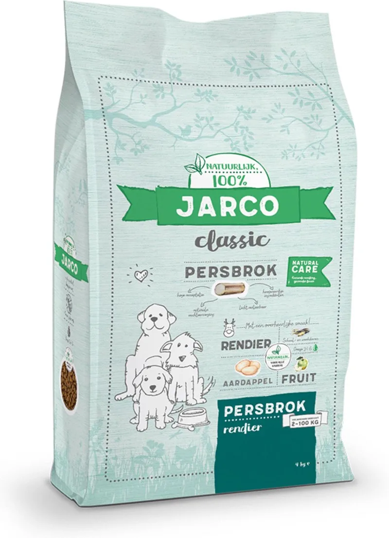 Dog Classic Adult Persbrok Rendier - Hondenvoer - 12.5 kg de Jarco – photo produit
