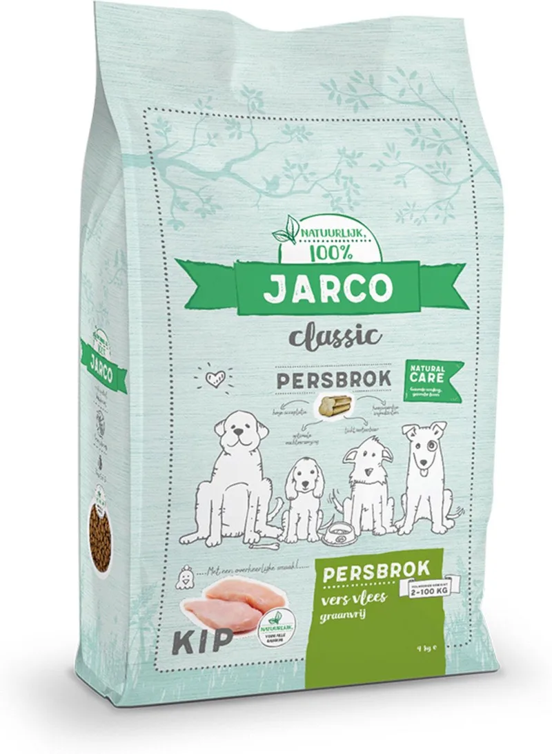 Dog Classic Vers Vlees Persbrok Kip - Hondenvoer - 12.5 kg von Jarco – Produktfoto