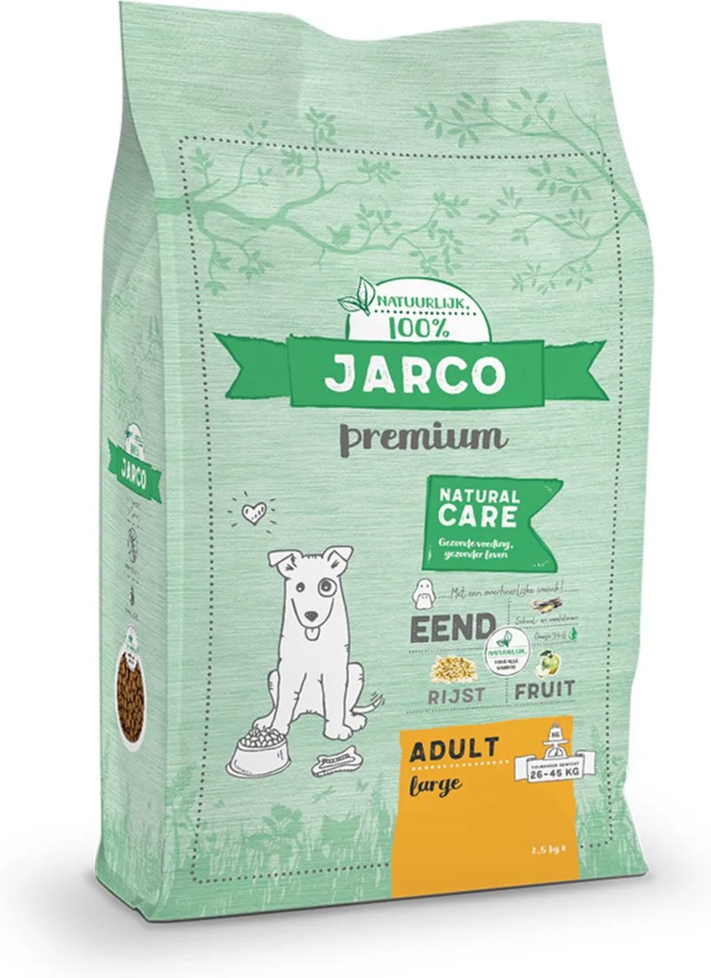 Dog Natural Large Adult Eend - Hondenvoer - 15 kg 26-45 Kg by Jarco – product photo