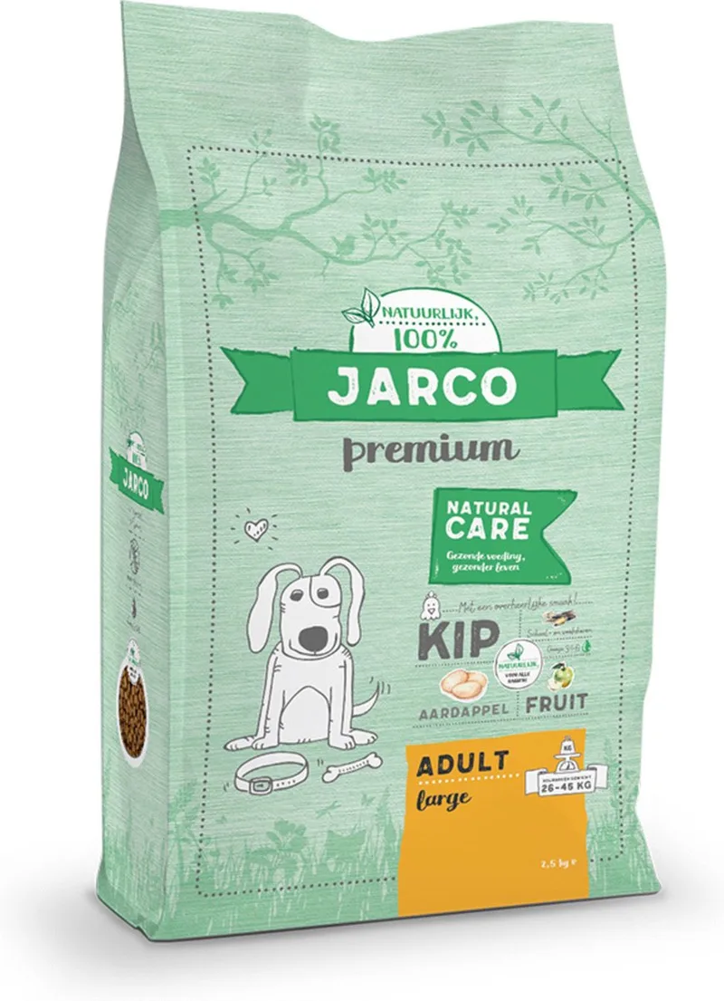 Dog Natural Large Adult Kip - Hondenvoer - 2.5 kg 26-45 Kg by Jarco – product photo