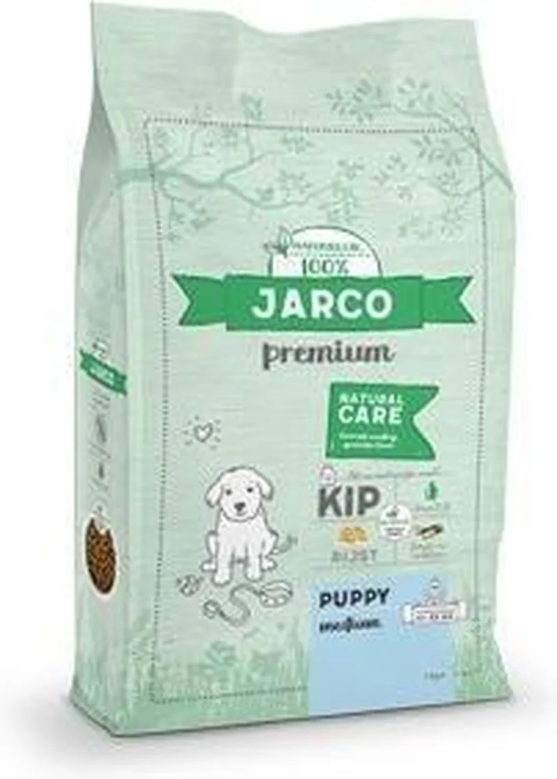 Dog Natural Medium Puppy Kip - Hondenvoer – 10 kg 11-25 Kg de Jarco – photo produit