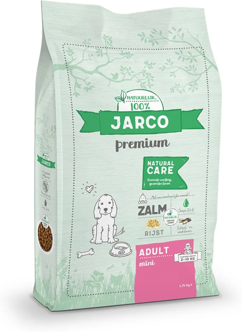 Dog Natural Mini Adult Zalm - Hondenvoer - 10 kg 2-10kg von Jarco – Produktfoto