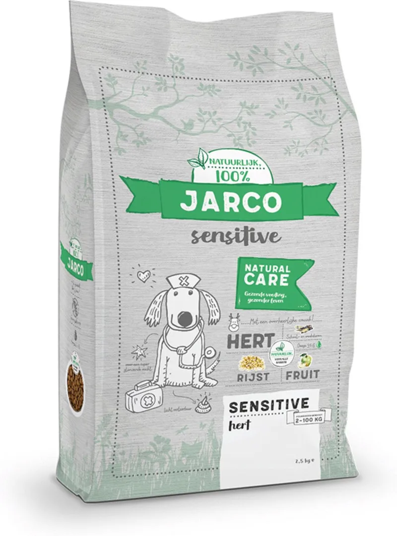 Dog Sensitive Natural Care Hert - Hondenvoer - 2.5 kg by Jarco – product photo