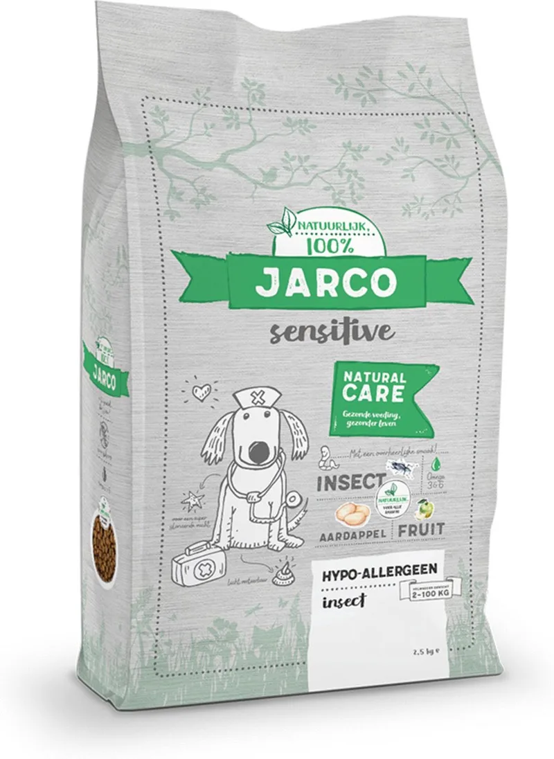 Dog Sensitive Natural Care Insecten - Hondenvoer - 2.5 kg von Jarco – Produktfoto