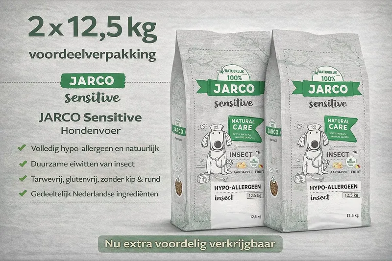 Dog Sensitive Natural Care Insecten - Hondenvoer - 2x 12.5 kg Voordeelverpakking by Jarco – product photo