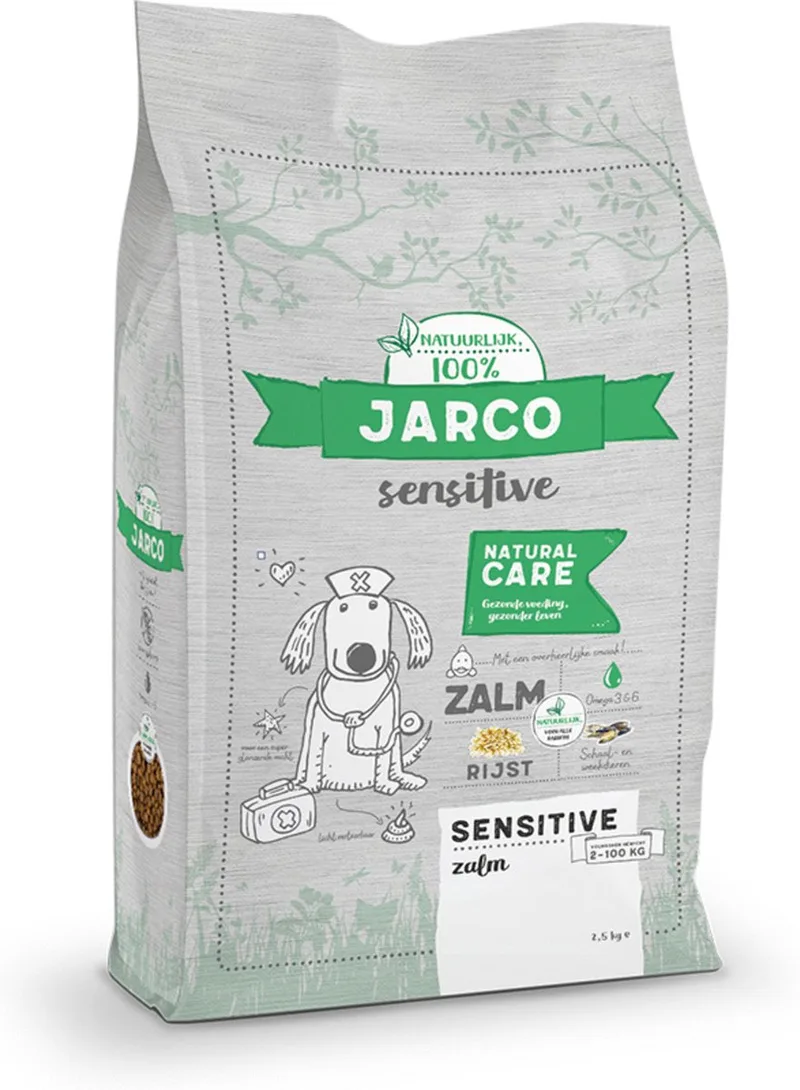 Dog Sensitive Natural Care Zalm - Hondenvoer - 2.5 kg de Jarco – photo produit