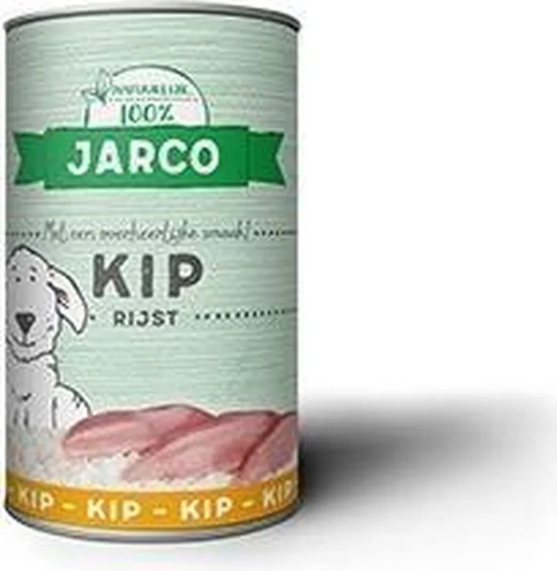 Kip & Rijst - Hond - Natvoer - 6 x 400 gr by Jarco – product photo