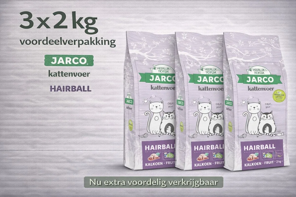 Premium Cat Vers Hairball - 3x 2kg Voordeelverpakking by Jarco – product photo