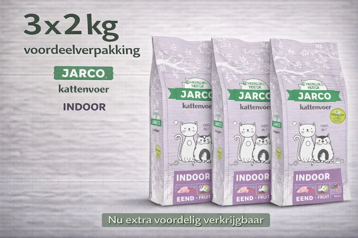Premium Cat Vers Indoor - 3x 2kg Voordeelverpakking by Jarco – product photo