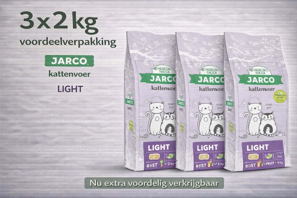 Premium Cat Vers Light - 3x 2kg Voordeelverpakking by Jarco – product photo